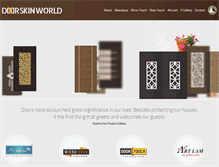 Tablet Screenshot of doorskinworld.com